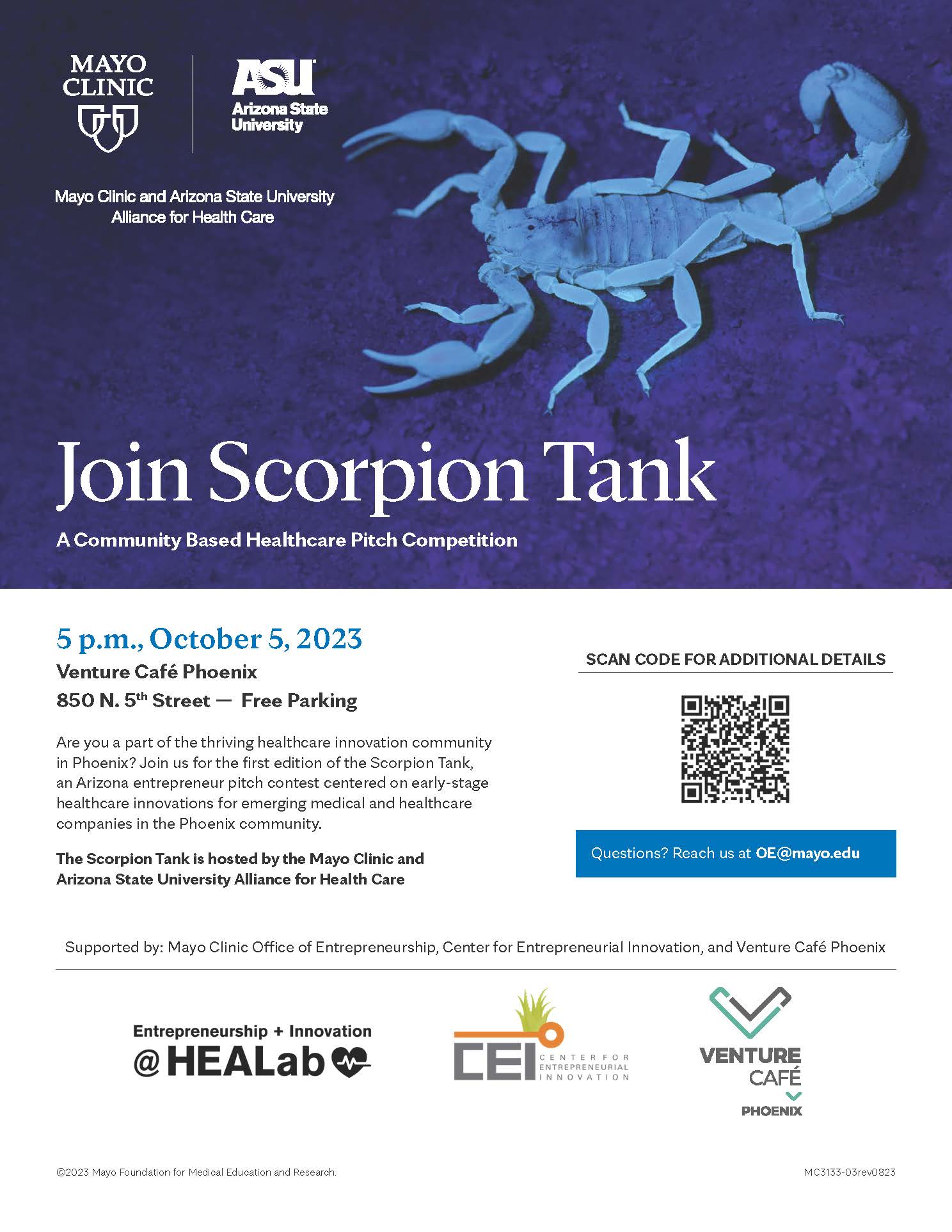 Scorpion Tank Barcode and Additional Information 